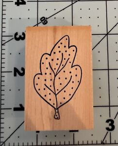Outlines Rubber Stamps LEAF B380 Fall, Plants, Trees