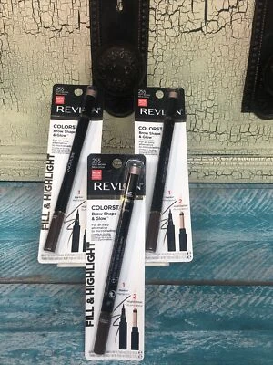 (3) Revlon Colorstay Brow Shape & Glow Fill Highlight Sealed 255 - Soft Brown - Image 1 of 4