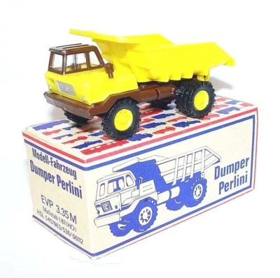 VEB Berlinplast 1:87 PERLINI HEAVY 4x4 DUMPER DUMP TRUCK Plastic MIB`70! RARE! - Image 1 of 4