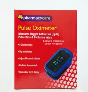 Pharmacy Care Oximeter Measures Oxygen Saturation Pulse Respiratory Condition - Picture 1 of 7