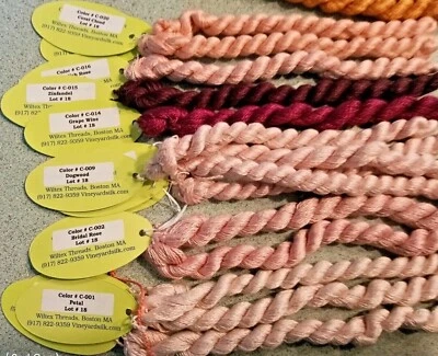 Vineyard Silk 100% Chinese Silk Thread Yarn 28 yards sold by skein Wiltex Thread - Image 1 of 4