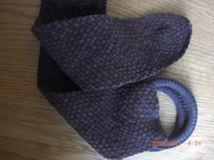Nicole Farhi *NEU* LUX braun gewebter Wildleder Schlaufengürtel Brora Chilvers S M 10 12 - Bild 1 von 11