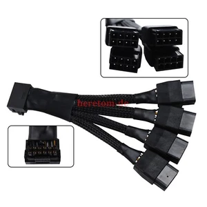 Für GPU RTX4090 RTX4080 4X8 Pin PCI-E auf 16 Pin Kartenkabel 12VHPWR Stecker - Bild 1 von 9