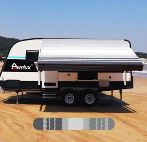 NEW 13FT Caravan Awning Roll Out 13FT X 8FT Italian Designed Aluminium Wareda RV - Picture 1 of 9