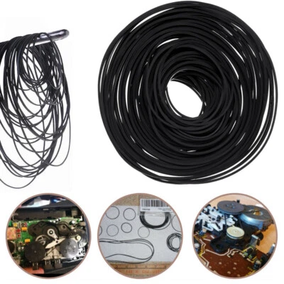 Square Rubber Drive Belt Replacement For Cassette Recorder Repair 40mm-135mm 1mm