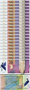 Macedonia 10 Denari  2018, Unc, 20 PCS Consecutive LOT, P-25, Polymer - Picture 1 of 5