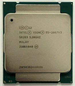 Intel Xeon E5-2667 V3 CPU 8-Core 16-T 3.2 GHz 20M SR203 LGA2011-3 Processor - Picture 1 of 1