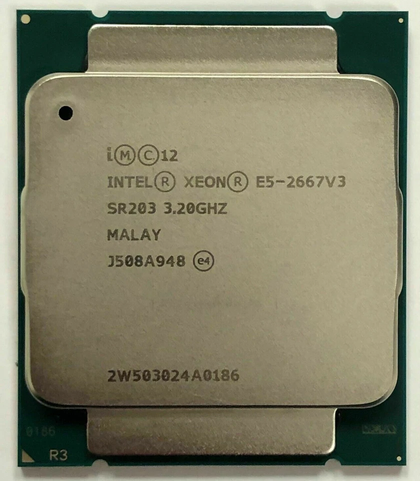 Intel Xeon E5-2667 V3 CPU 8-Core 16-T 3.2 GHz 20M SR203 LGA2011-3 Processor - Image 1 of 1