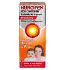 2x Nurafen Strawberry  For Children 3 Months - 9Years Oral Suspension- 100ml/5ml