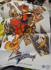 KINGDOM HEARTS TCG CCG KARTENSPIEL SELTENES WERBUNG 2-SEITIGES HÄNDLER POSTER UNBENUTZT - Bild 1 von 3
