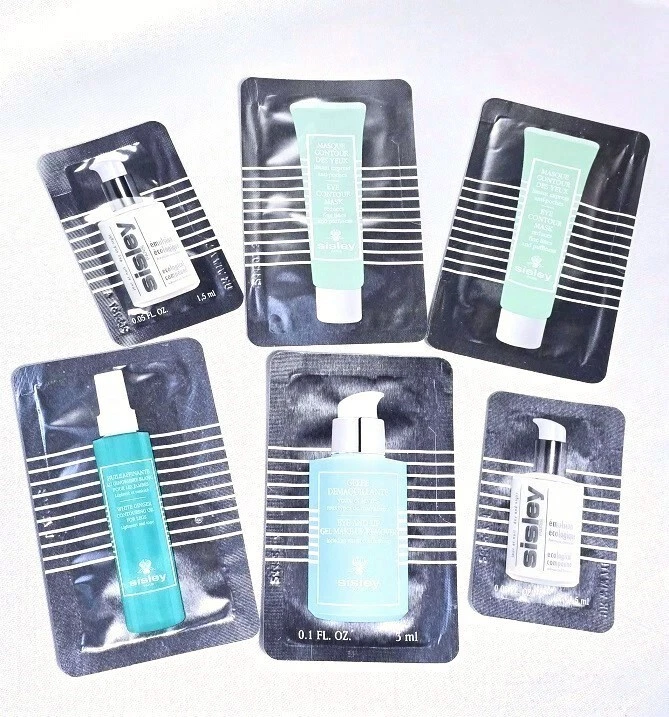 6 Sisley samples - eye contour mask, gel makeup remover, ecological compound - Image 1 of 1