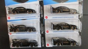 6 Stück Hot Wheels LB SUPER SILHOUETTE NISSAN SILVIA S15 schwarz & gold LIBERTY - Bild 1 von 4