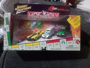 Monopoly 4 Auto Box Set mit Spielmarken - Rot, Blau, Gelb und Grün - 2002 - Bild 1 von 4