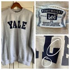 Vtg Lee Heavyweight Sweatshirt Mens XL Yale University Bulldogs Gray Ivy READ