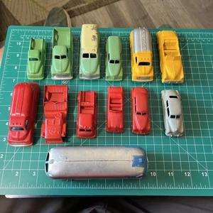 Lot Of 13 Vintage Diecast Cars Tootsie Etc - Various Wear - Picture 1 of 18