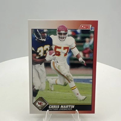 Chris Martin #157 1991 Score Kansas City Chiefs Football - Image 1 of 2