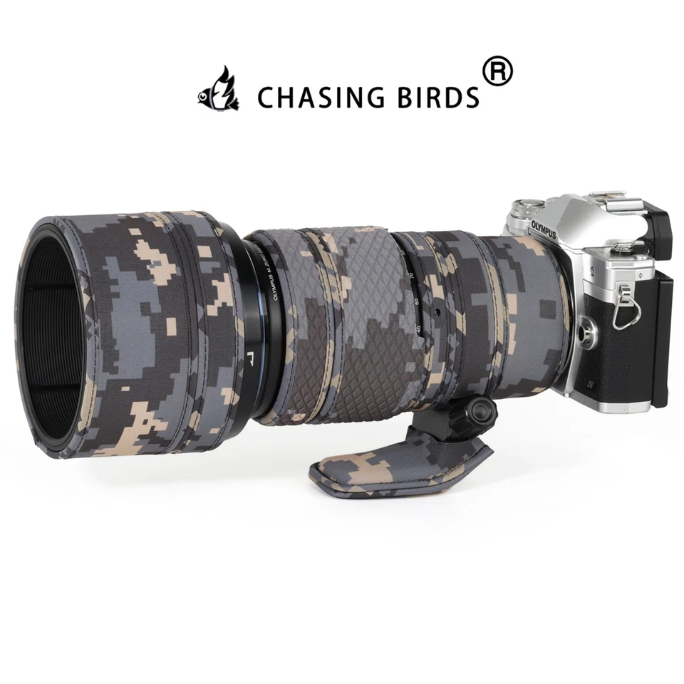 CHASING BIRDS lens camouflage waterproof coat for OLYMPUS 40-150mm F2.8 PRO - Image 1 of 4