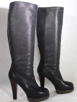 Bottega Vanetta black leather boots - Image 1 of 4