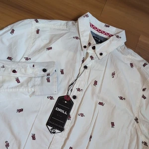 Drill Clothing Hemd Herren Medium Snake AOP Langarm Button Down Rockabilly - Bild 1 von 10
