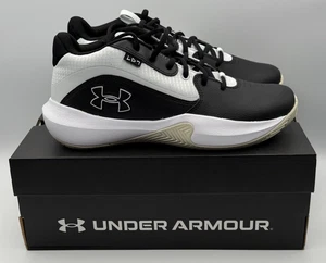 Zapatos Under Armour Lockdown 7 para hombre talla 8,5 negro blanco 3028512 002 - Imagen 1 de 10