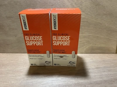 2 suplementos clínicos de apoyo a la glucosa Hydroxycut Pro 60 cápsulas cada una EXP 2027 Foto 1 de 4