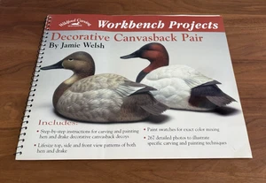 Wildvögel Schnitzerei Magazin Werkbank Projekt Deko Canvasback Paar - Bild 1 von 4