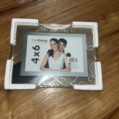 MR. & MRS. картина рамка 4 x 6 фото свадебный подарок новый  - Изображение 1 из 3