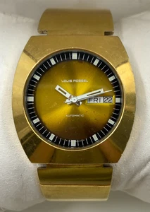 70er Jahre Vintage Louis Rossel Uhr vergoldet Herren Automatik Day-Date 38mm selten - Bild 1 von 22