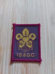 UK Scouting I.S. & G.C. Burgunder Uniform Abzeichen  - Bild 1 von 1