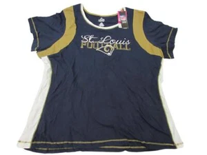 New St. Louis Rams Womens Plus Size 3X Fashion Majestic Shirt - Picture 1 of 6