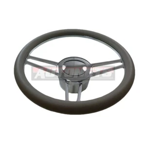 Adaptador de bocina de aluminio Camaro Impala Nova Hot Rod gris de 14" gris vintage - Imagen 1 de 6