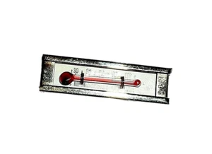 Termómetro vintage de broche de corbata color dorado 1 3/4" - Imagen 1 de 3