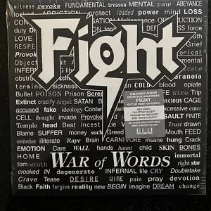 Fight - War Of Words Exclusive GRAY LP Vinyl Only 200 Copies - Judas Priest OOP - Foto 1 di 3