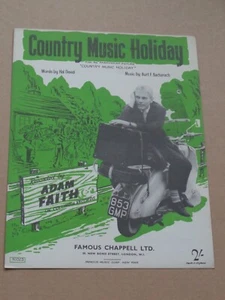 Adam Faith - Country Music Holiday sheet music - Picture 1 of 1