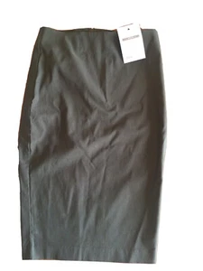 OASIS Olive Green Pencil, Bodycon Petite Skirt U.K. 4 Added Stretch T7064 - Picture 1 of 3