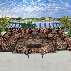 Arabisches Majlis Sofa für Wohnzimmer, arabische Möbel, orientalische Sitzmöbel, Jalsa - Bild 1 von 19