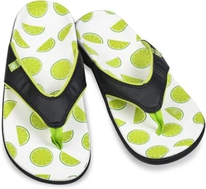 Spenco Women's Yumi Fruitopia Limes Thong Flip Flop 9 Medium - Picture 1 of 6
