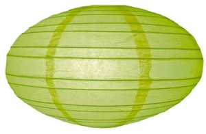 16" Light Lime Saturn Paper Lantern - Picture 1 of 1