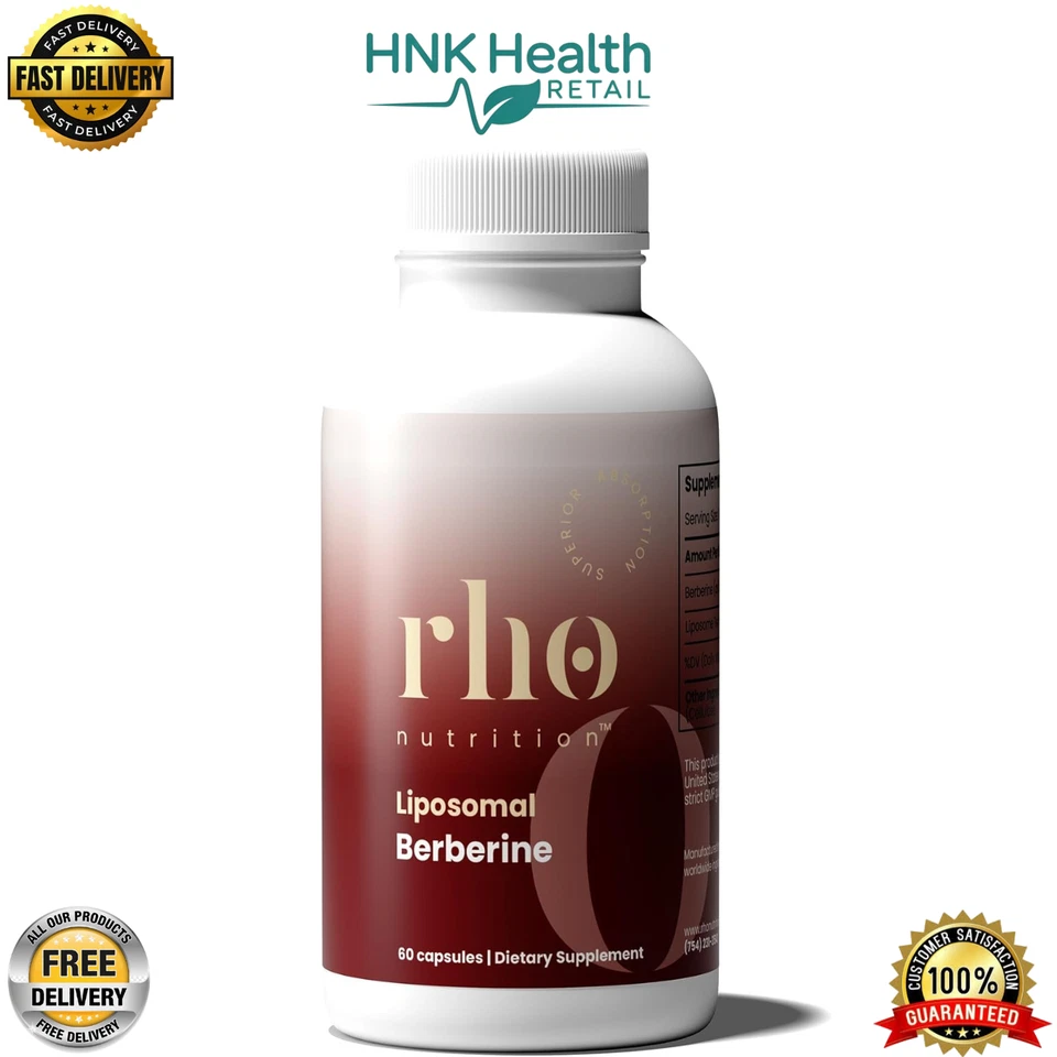 Cápsulas de berberina lipossomal - Suplemento de absorção ultra alta - 60 cápsulas - Imagem 1 de 4