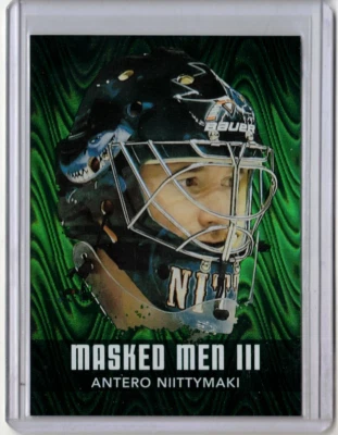 ANTERO NIITTYMAKI 10/11 ITG BTP Pipes Masked Men Mask #MM-03 Hockey Card Insert - Image 1 of 2