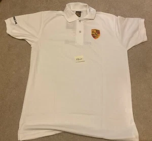 Porsche Polo Shirt White Large - Picture 1 of 4