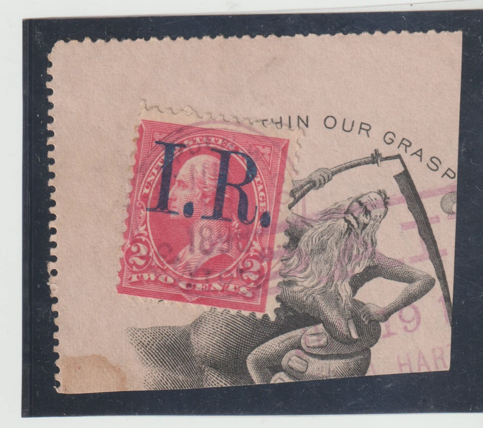 US  Scott # R155b Used SON  Fancy CXL Revenue Stamps - Image 1 of 1