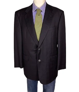 Hart Schaffner Marx Gold Trumpeter Sport Coat Jacket Windowpane Men's 42R Nice. - Picture 1 of 8