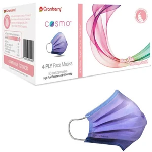 Cranberry C2700CB COSMO Earloop Face Masks Comet Blue ASTM Level 3 50/Box - Bild 1 von 1