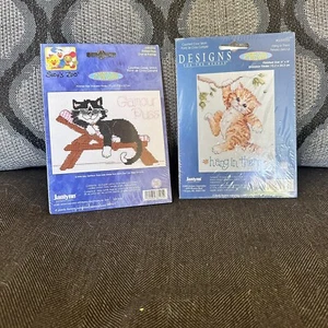 JANLYNN Counted Cross Stitch Kit SUZY'S ZOO "GLAMOUR PUSS" #038-0205 7" x 5" - Picture 1 of 2