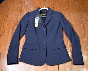 Equiline, Nuevo, Gillian Show Chaqueta Abrigo de Caza, Azul Marino, 42 (~USA 6), Precio de venta sugerido por el fabricante $875 - Imagen 1 de 9