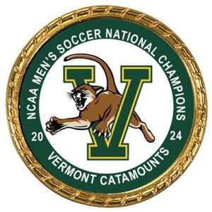 Tribute Coin Vermont Catamounts 2024  Mens Soccer Champions - Picture 1 of 2