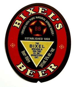 The Bixel Brewing & Malting Co BIXEL'S BEER Label CANADA 341ml - Bild 1 von 1