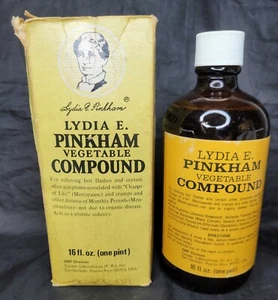 Vtg Lydia Pinkham Vegetable Compound Quack Cure All In Orig. Box Prop Theatre  - Picture 1 of 7