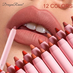 12 Colori Opachi Rossetto Waterproof Matita Per Labbra Matita Per Labbra-+ - Zdjęcie 1 z 29